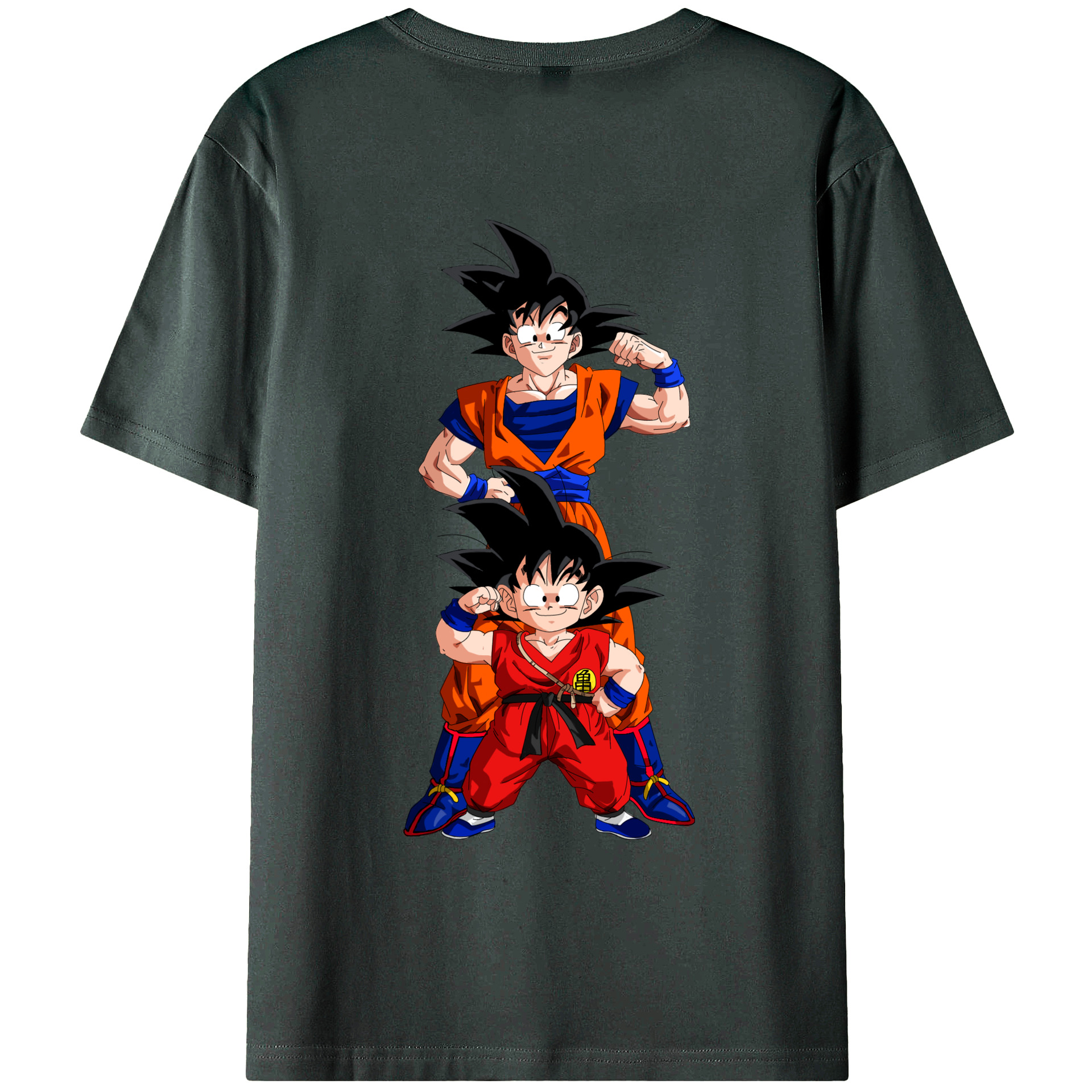 （画像用） ドラゴンボール 孫悟空（そん ごくう）Son Goku カカロット DRAGON BALL Kakarotto 綿100％ メンズ半袖Tシャツ（バックプリント） 通気性